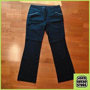 Vintage INC International Concepts Women's Long Pants | Black, White Trim | 6